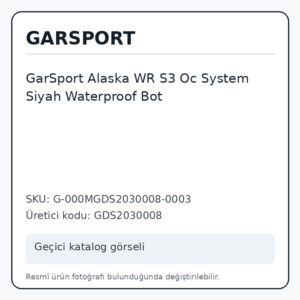 GarSport Alaska WR S3 Oc System Siyah Waterproof Bot