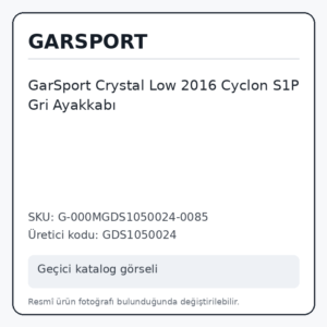 GarSport Crystal Low 2016 Cyclon S1P Gri Ayakkabı