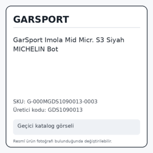 GarSport Imola Mid Micr. S3 Siyah MICHELIN Bot
