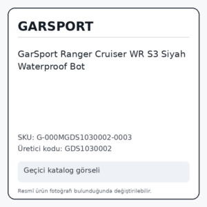 GarSport Ranger Cruiser WR S3 Siyah Waterproof Bot