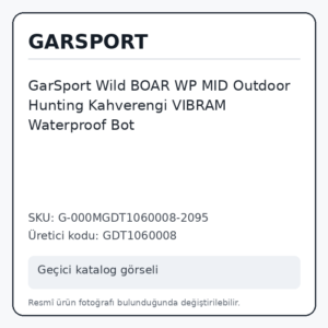 GarSport Wild BOAR WP MID Outdoor Hunting Kahverengi VIBRAM Waterproof Bot