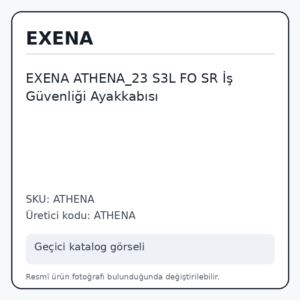 EXENA ATHENA_23 S3L FO SR İş Güvenliği Ayakkabısı