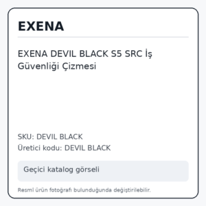 EXENA DEVIL BLACK S5 SRC İş Güvenliği Çizmesi