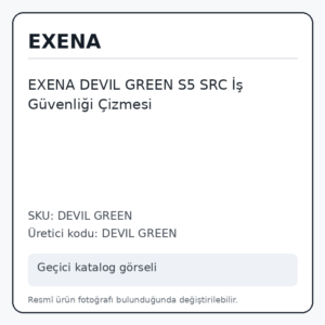 EXENA DEVIL GREEN S5 SRC İş Güvenliği Çizmesi