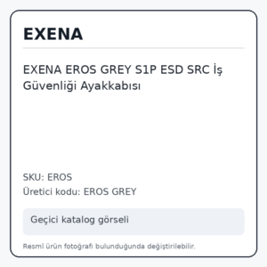 EXENA EROS GREY S1P ESD SRC İş Güvenliği Ayakkabısı
