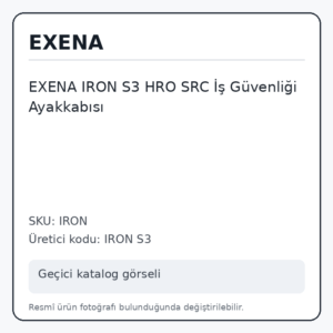 EXENA IRON S3 HRO SRC İş Güvenliği Ayakkabısı