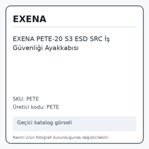 EXENA PETE-20 S3 ESD SRC İş Güvenliği Ayakkabısı