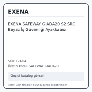 EXENA SAFEWAY GIADA20 S2 SRC Beyaz İş Güvenliği Ayakkabısı