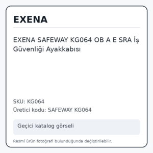 EXENA SAFEWAY KG064 OB A E SRA İş Güvenliği Ayakkabısı