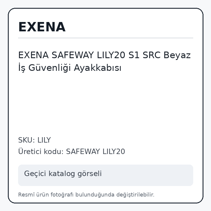 EXENA SAFEWAY LILY20 S1 SRC Beyaz İş Güvenliği Ayakkabısı EXENA SAFEWAY LILY20 S1 SRC Beyaz İş Güvenliği Ayakkabısı