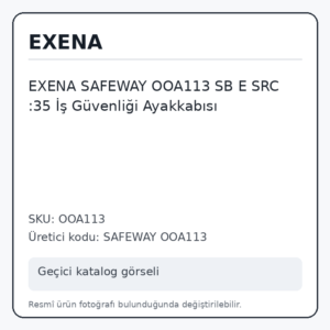 EXENA SAFEWAY OOA113 SB E SRC :35 İş Güvenliği Ayakkabısı