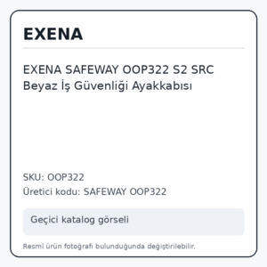 EXENA SAFEWAY OOP322 S2 SRC Beyaz İş Güvenliği Ayakkabısı