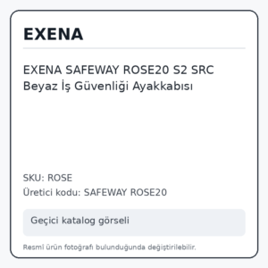 EXENA SAFEWAY ROSE20 S2 SRC Beyaz İş Güvenliği Ayakkabısı