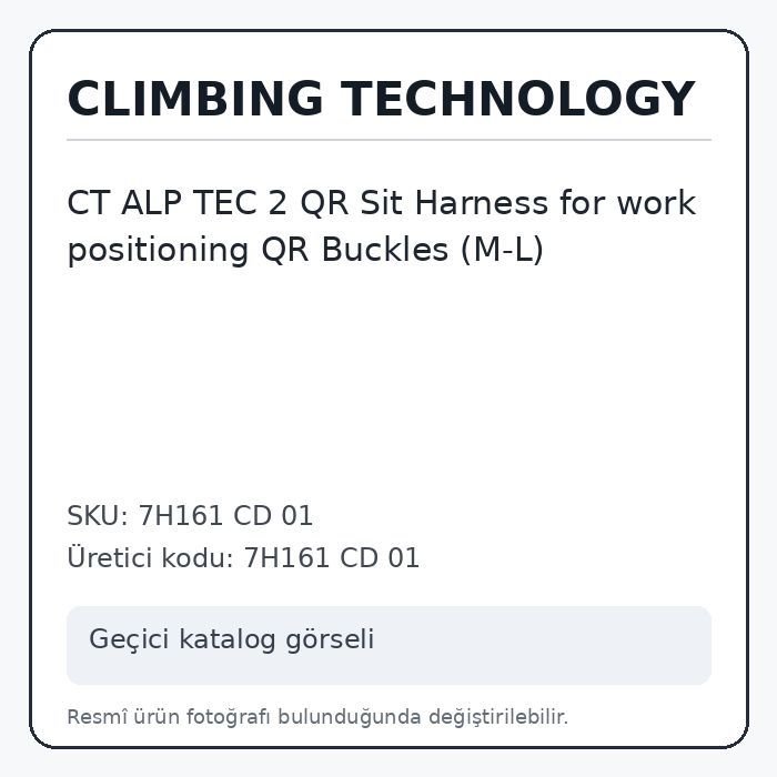 CT ALP TEC 2 QR Sit Harness for work positioning QR Buckles (M-L) CT ALP TEC 2 QR Sit Harness for work positioning QR Buckles (M-L)