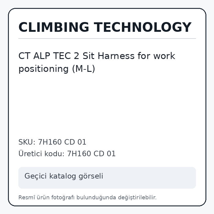 CT ALP TEC 2 Sit Harness for work positioning (M-L) CT ALP TEC 2 Sit Harness for work positioning (M-L)