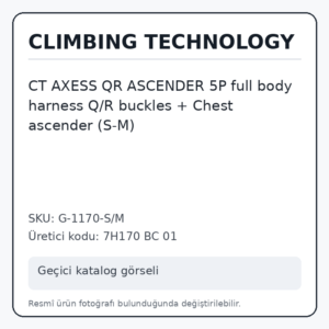 CT AXESS QR ASCENDER 5P full body harness Q/R buckles + Chest ascender (S-M)
