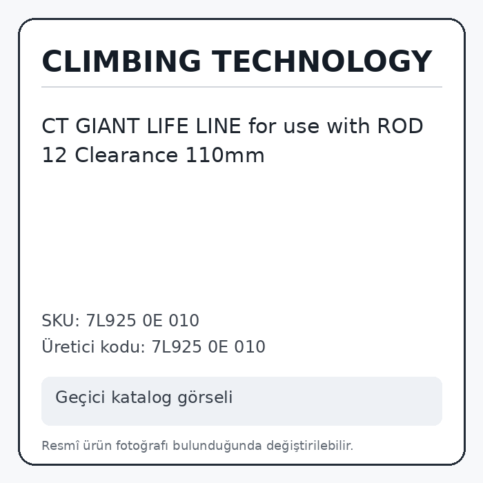 CT GIANT LIFE LINE for use with ROD 12 Clearance 110mm CT GIANT LIFE LINE for use with ROD 12 Clearance 110mm