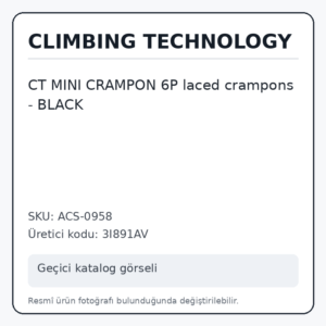 CT MINI CRAMPON 6P laced crampons - BLACK