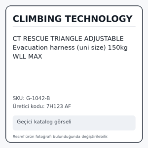 CT RESCUE TRIANGLE ADJUSTABLE Evacuation harness (uni size) 150kg WLL MAX