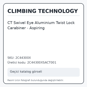 CT Swivel Eye Aluminium Twist Lock Carabiner - Aspiring