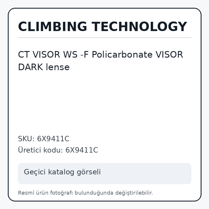 CT VISOR WS -F Policarbonate VISOR DARK lense CT VISOR WS -F Policarbonate VISOR DARK lense