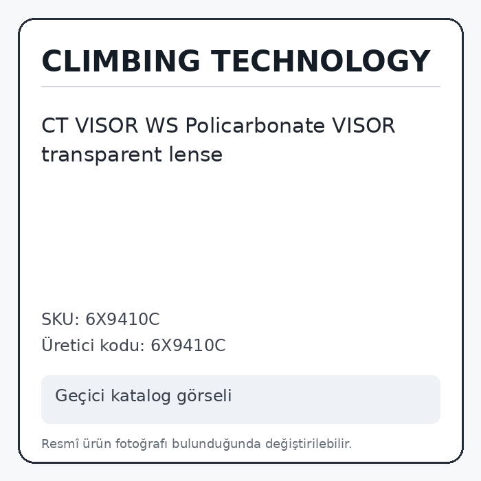 CT VISOR WS Policarbonate VISOR transparent lense CT VISOR WS Policarbonate VISOR transparent lense