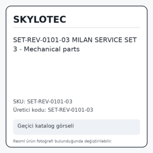 SET-REV-0101-03  MILAN SERVICE SET 3 - Mechanical parts