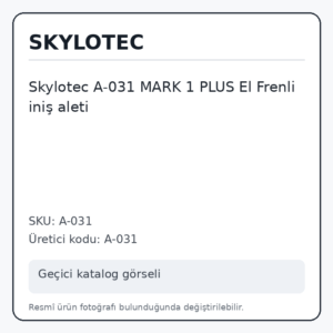 Skylotec A-031 MARK 1 PLUS El Frenli iniş aleti Skylotec A-031 MARK 1 PLUS El Frenli iniş aleti
