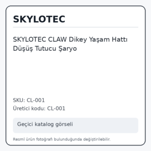 SKYLOTEC CLAW Dikey Yaşam Hattı Düşüş Tutucu Şaryo