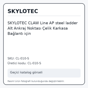 SKYLOTEC CLAW Line AP steel ladder Alt Ankraj Noktası Çelik Karkasa Bağlantı için