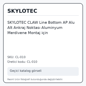 SKYLOTEC CLAW Line Bottom AP Alu Alt Ankraj Noktası Aluminyum Merdivene Montaj için