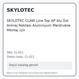 SKYLOTEC CLAW Line Top AP Alu Üst Ankraj Noktası Aluminyum Merdivene Montaj için