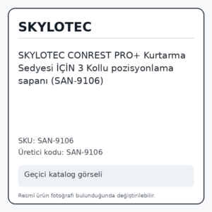 SKYLOTEC CONREST PRO+ Kurtarma Sedyesi İÇİN 3 Kollu pozisyonlama sapanı (SAN-9106) SKYLOTEC CONREST PRO+ Kurtarma Sedyesi İÇİN 3 Kollu pozisyonlama sapanı (SAN-9106)