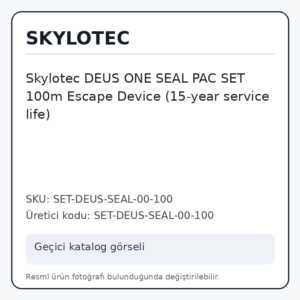 Skylotec DEUS ONE SEAL PAC SET 100m Escape Device (15-year service life) Skylotec DEUS ONE SEAL PAC SET 100m Escape Device (15-year service life)