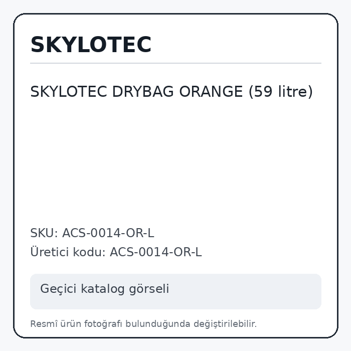 SKYLOTEC DRYBAG ORANGE (59 litre) SKYLOTEC DRYBAG ORANGE (59 litre)