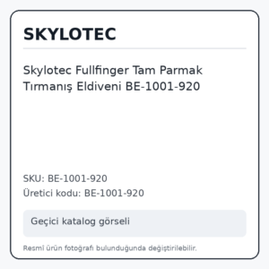 Skylotec Fullfinger Tam Parmak Tırmanış Eldiveni BE-1001-920