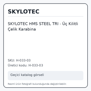 SKYLOTEC HMS STEEL TRI -  Üç Kilitli Çelik Karabina