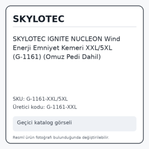 SKYLOTEC IGNITE NUCLEON Wind Enerji Emniyet Kemeri XXL/5XL (G-1161) (Omuz Pedi Dahil)