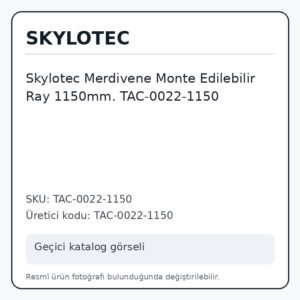 Skylotec Merdivene Monte Edilebilir Ray 1150mm. TAC-0022-1150