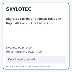 Skylotec Merdivene Monte Edilebilir Ray 1400mm. TAC-0020-1400