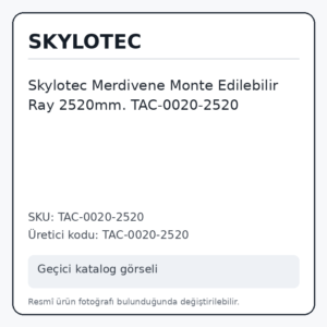 Skylotec Merdivene Monte Edilebilir Ray 2520mm. TAC-0020-2520