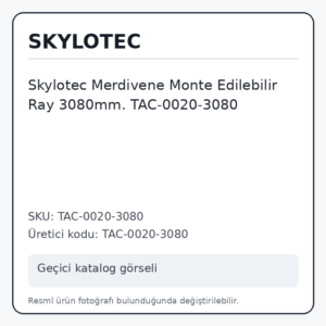 Skylotec Merdivene Monte Edilebilir Ray 3080mm. TAC-0020-3080