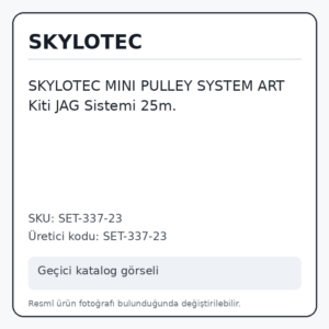 SKYLOTEC MINI PULLEY SYSTEM ART Kiti JAG Sistemi 25m.