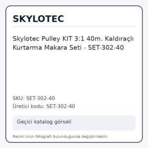Skylotec Pulley KIT 3:1 40m. Kaldıraçlı Kurtarma Makara Seti - SET-302-40