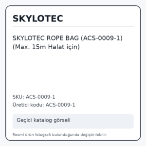 SKYLOTEC ROPE BAG (ACS-0009-1) (Max. 15m Halat için) SKYLOTEC ROPE BAG (ACS-0009-1) (Max. 15m Halat için)