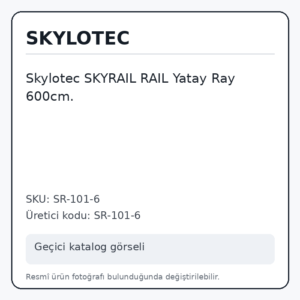 Skylotec SKYRAIL RAIL Yatay Ray 600cm. Skylotec SKYRAIL RAIL Yatay Ray 600cm.