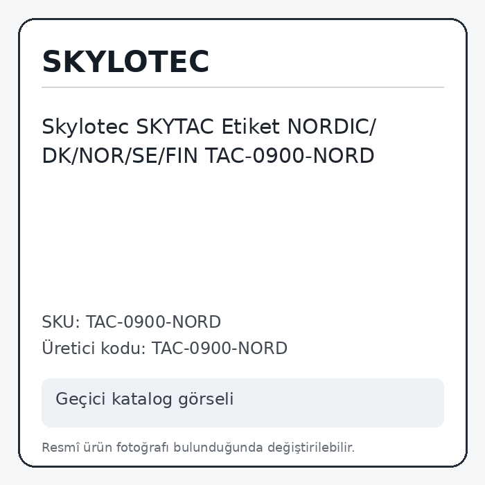 Skylotec SKYTAC Etiket NORDIC/ DK/NOR/SE/FIN TAC-0900-NORD Skylotec SKYTAC Etiket NORDIC/ DK/NOR/SE/FIN TAC-0900-NORD