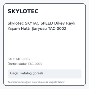 Skylotec SKYTAC SPEED Dikey Raylı Yaşam Hattı Şaryosu TAC-0002