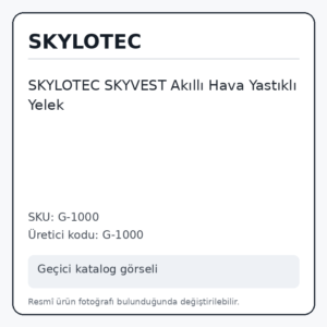 SKYLOTEC SKYVEST Akıllı Hava Yastıklı Yelek SKYLOTEC SKYVEST Akıllı Hava Yastıklı Yelek