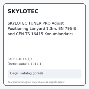 SKYLOTEC TUNER PRO Adjust Positioning Lanyard 1.3m. EN 795-B and CEN TS 16415 Konumlandırıcı SKYLOTEC TUNER PRO Adjust Positioning Lanyard 1.3m. EN 795-B and CEN TS 16415 Konumlandırıcı